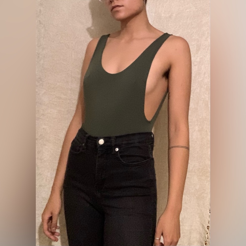 Aerie green bodysuit, size S